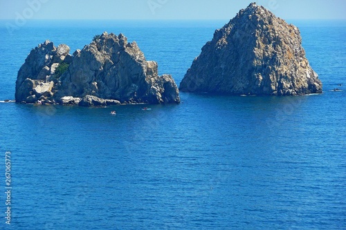 The Adalary rocks in the Black sea
