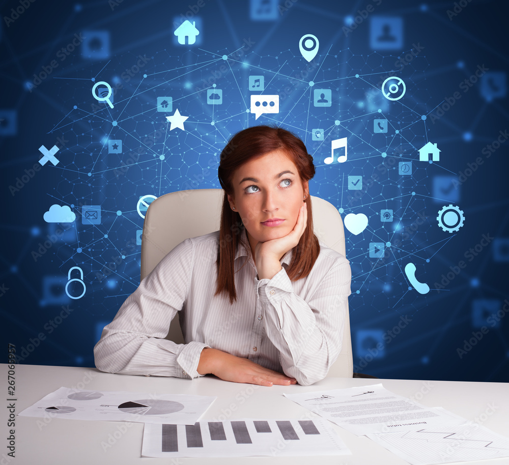 © ra2 studio - Secretary work with office and multitask concept © ra2 studio - Secretary work with office and multitask concept