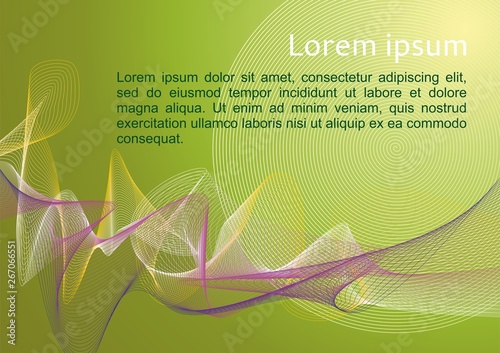 modern, fantastic background. Abstract modern wave background. Vector background made of lines, Geometric abstract background element line
