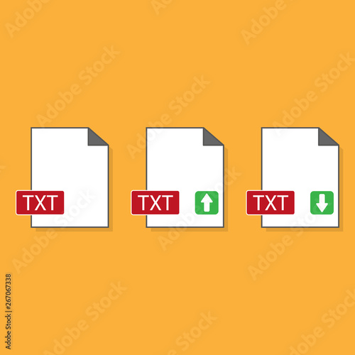 txt file format icon template