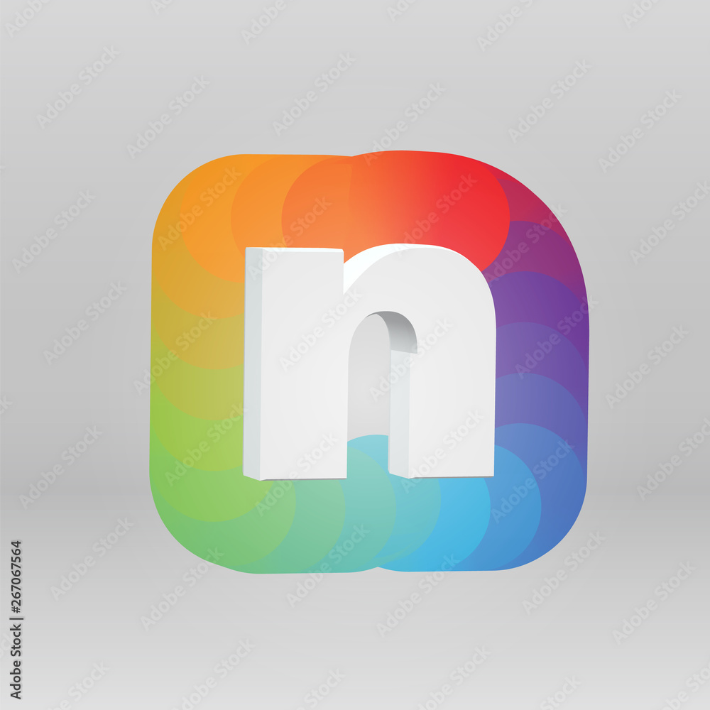 3D character from a fontset with colorful background, vector illustartion 3D character from a fontset with colorful background, vector illustartion