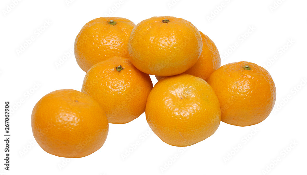 Fresh oranges isolated on the gray background Fresh oranges isolated on the gray background