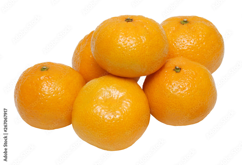 Fresh oranges isolated on the gray background Fresh oranges isolated on the gray background