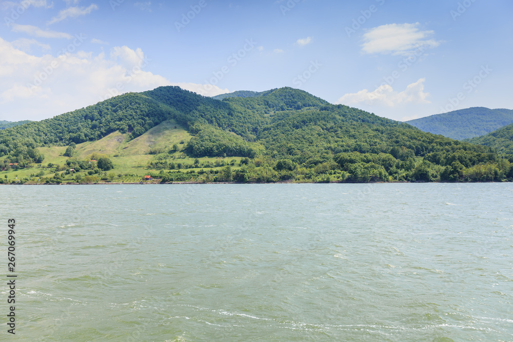 View of Danube river nature landscape