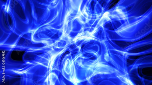 3D rendered electric blue abstract background