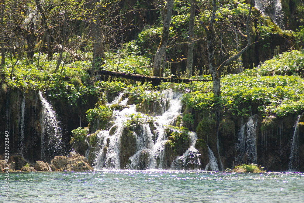 Naklejka premium parco nazionale di Plitvice. Croazia