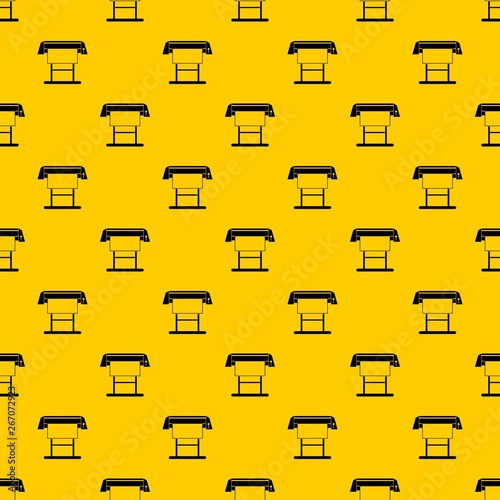 Large format inkjet printer pattern seamless vector repeat geometric yellow for any design