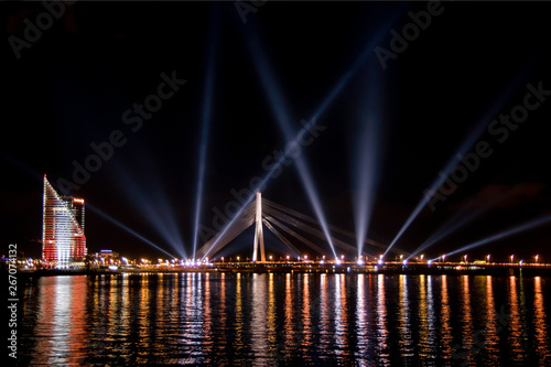 lights festival Staro Riga, Latvia