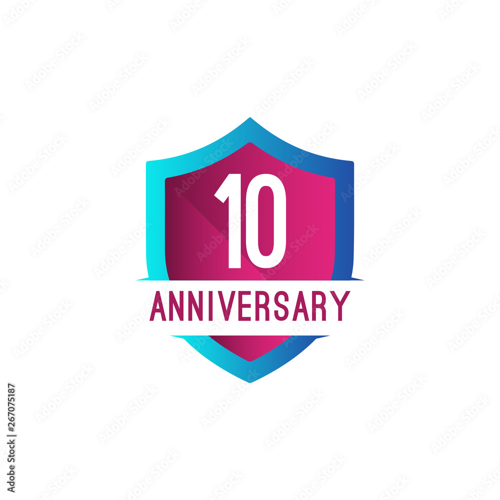 10 Year Anniversary Celebration Vector Template Design Illustration 10 Year Anniversary Celebration Vector Template Design Illustration
