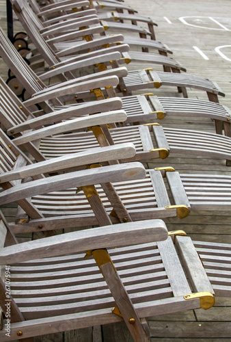 Wooden deckchairs © Patricia