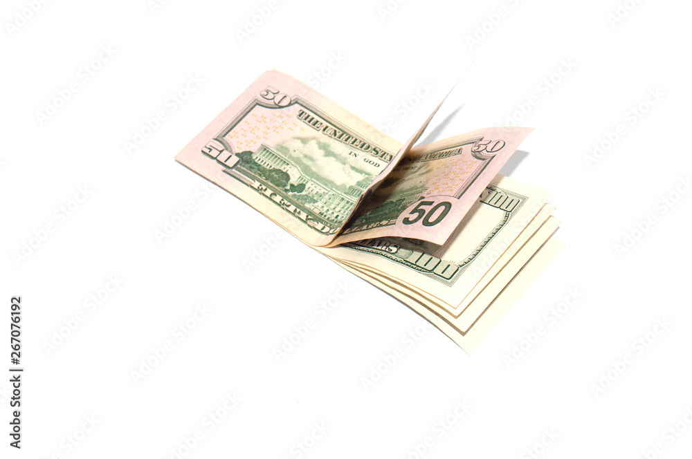 Money on white background with space for copy, isolate Money on white background with space for copy, isolate