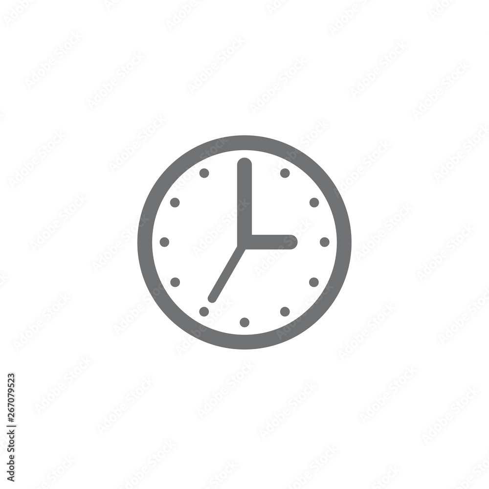 Clock Icon Graphic. Simple vector element illustration Clock Icon Graphic. Simple vector element illustration