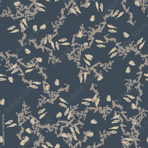 Urban camouflage of various shades of beige, grey and blue colors