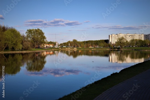 landscape with lake and blue sky © Святослав Малукас