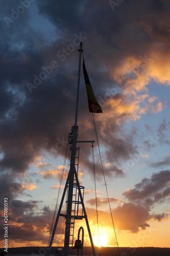 tower at sunset