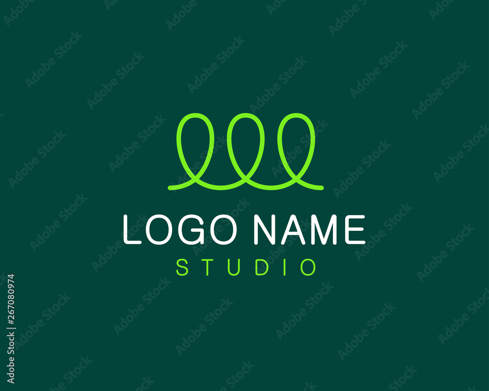 Abstract letter W logo for business, vector Illustration