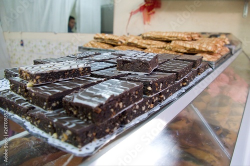 sweet pastries on a morrocan market