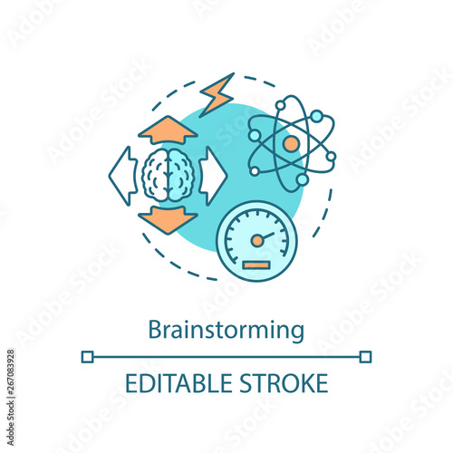 Brainstorming concept icon