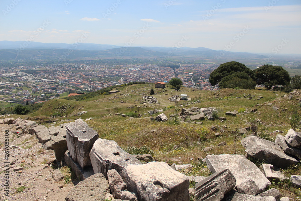 ruins of an old antique city, Pergamon