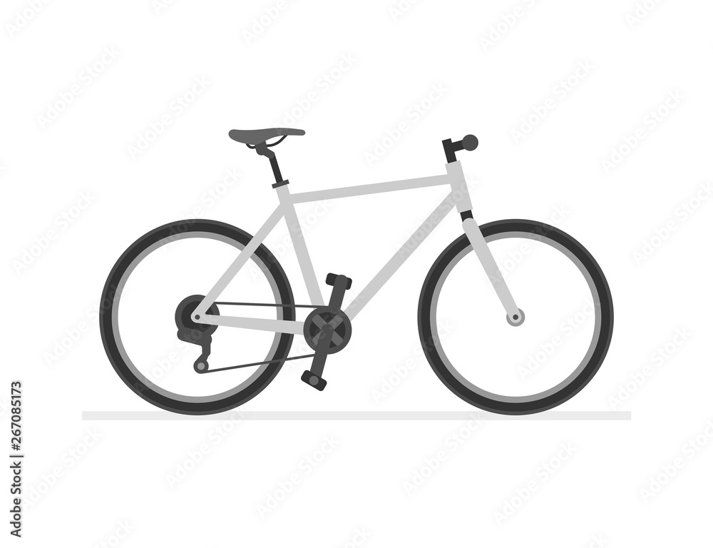 Hybrid Bike. isolated on white background