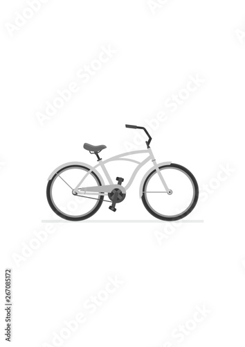 Cruiser Bike. isolated on white background