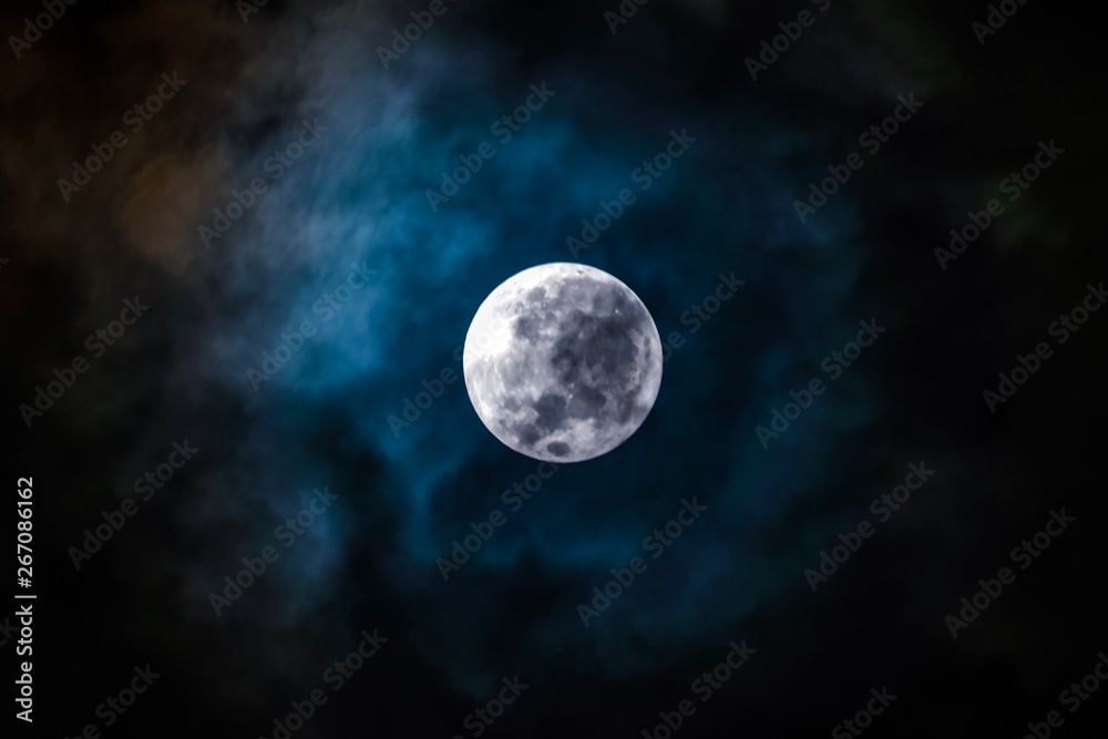 Full moon night background Full moon night background