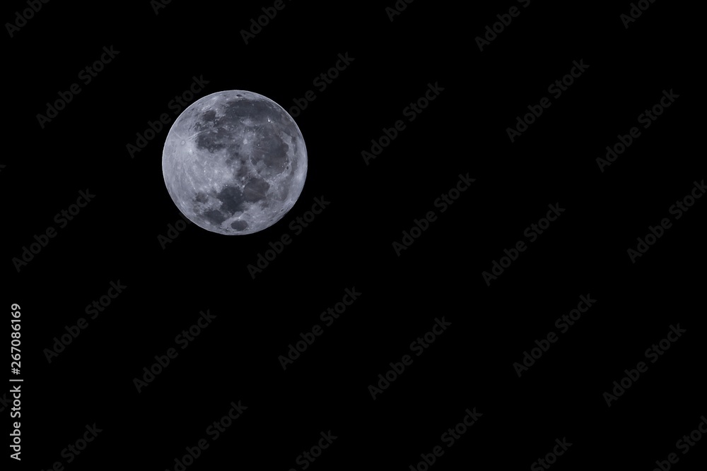 Obraz premium Full moon night background