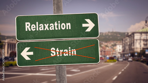 Street Sign to Relaxation versus Strain