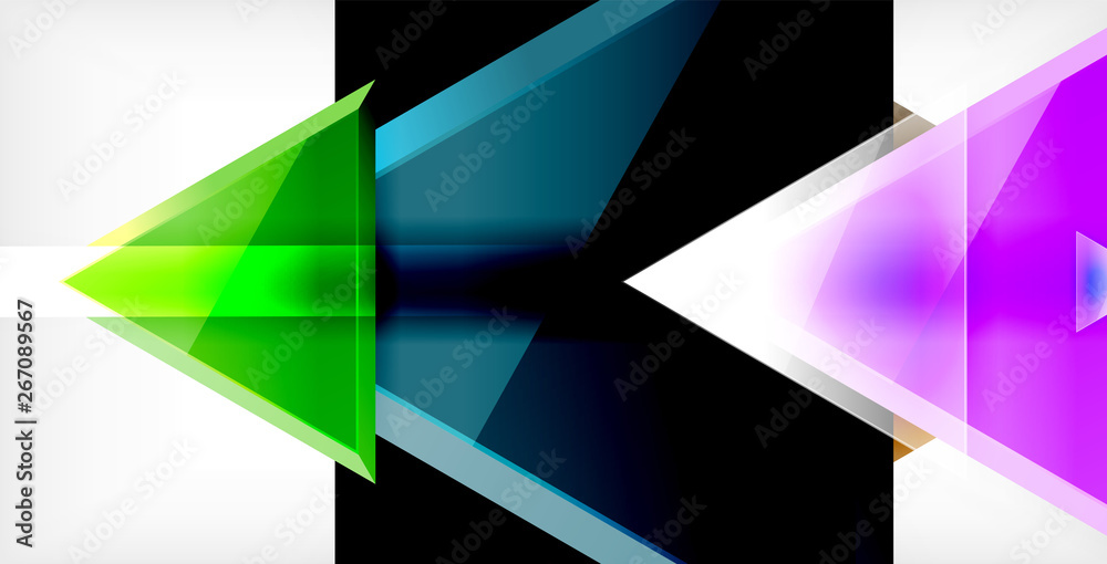 Dynamic triangle composition abstract background Dynamic triangle composition abstract background