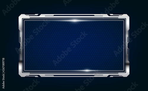 abstract hud ui gui future futuristic screen system virtual design. vector illustration eps10