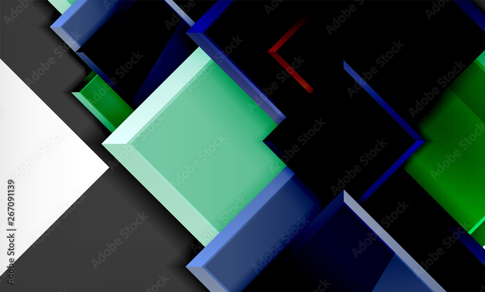 Bright colorful square shape blocks geometrical background Bright colorful square shape blocks geometrical background