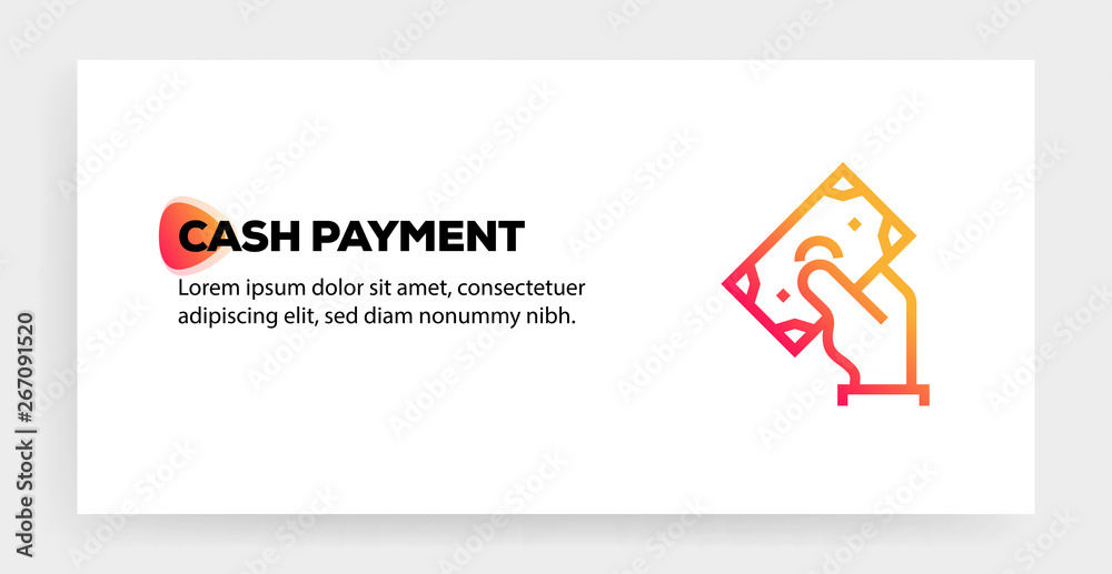 CASH PAYMENT ICON CONCEPT