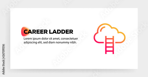 CAREER LADDER ICON CONCEPT