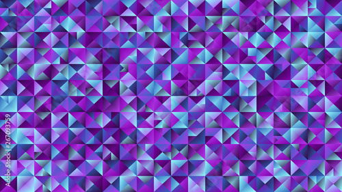 Mosaic triangle website background - polygonal multicolored vector graphic design