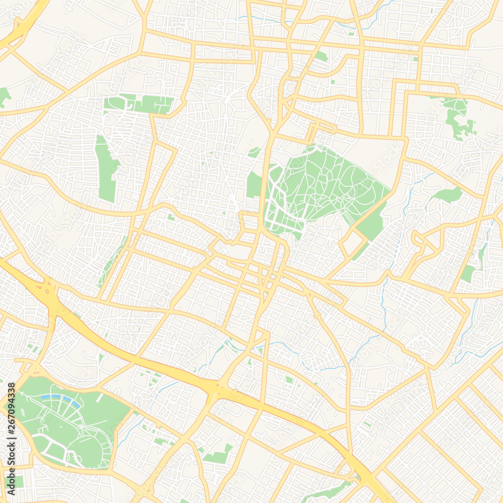 Fototapeta premium Marousi, Greece printable map