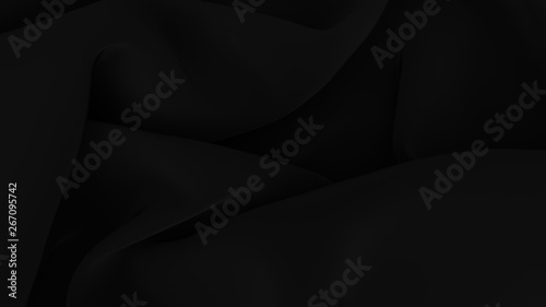 Black mat luxury cloth abstract background. Dark Elegant wallpaper. Silk, satin, velvet. © Cg loser 
