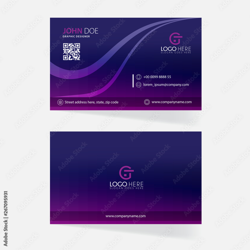 Business card template Business card template