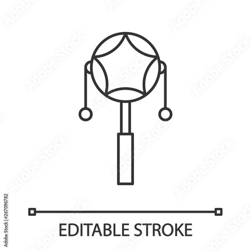 Mexican pellet drum linear icon