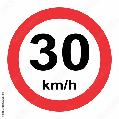30 kmh speed limit photo