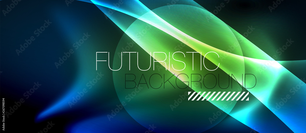 Neon glowing lines, magic energy space light concept, abstract background wallpaper design Neon glowing lines, magic energy space light concept, abstract background wallpaper design