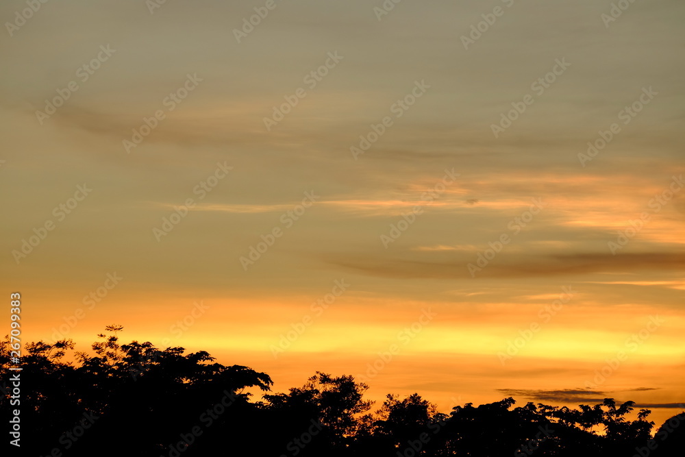 Beautiful sky in the early morning while the sun is rising Beautiful sky in the early morning while the sun is rising