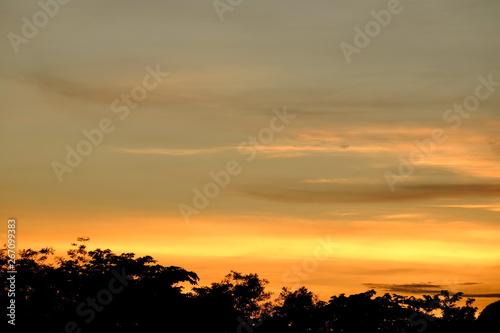 Beautiful sky in the early morning while the sun is rising