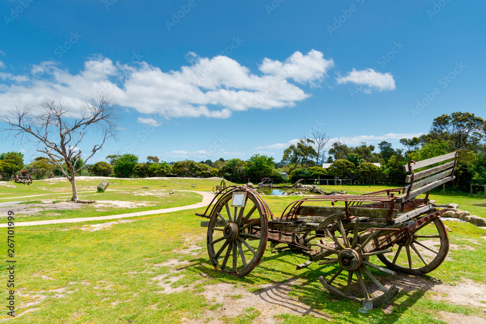 Old horse-drawn carriage in Melbourne