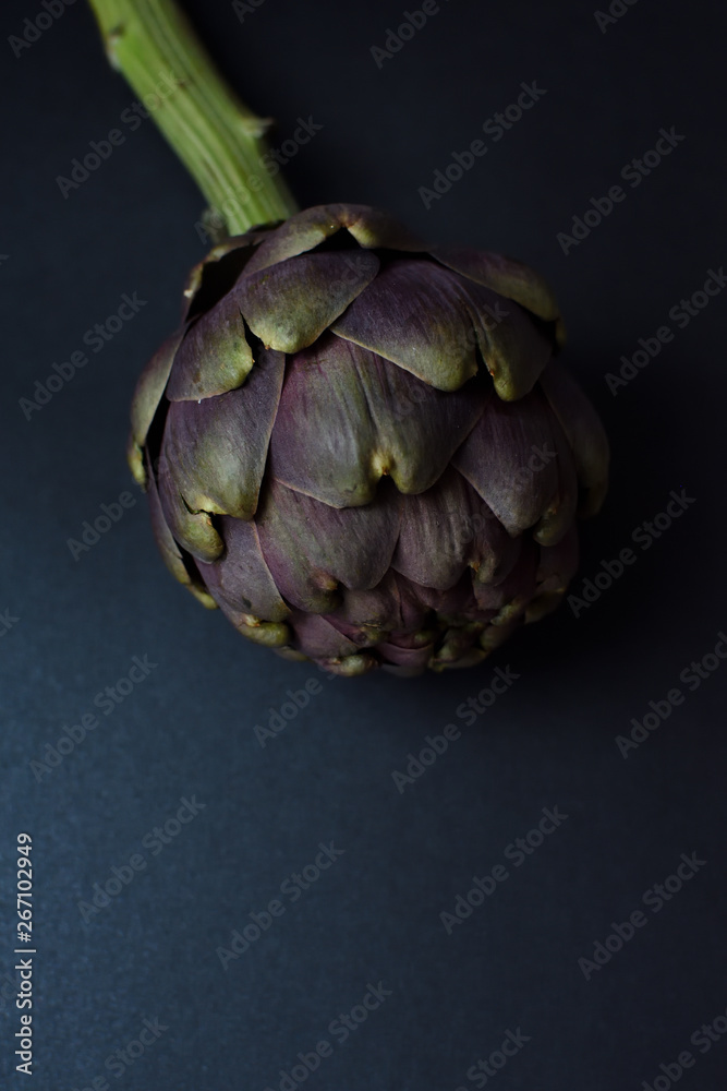 Obraz premium artichoke in dark background