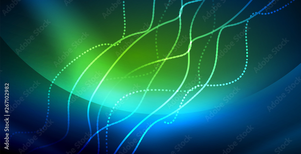 Neon wave background Neon wave background
