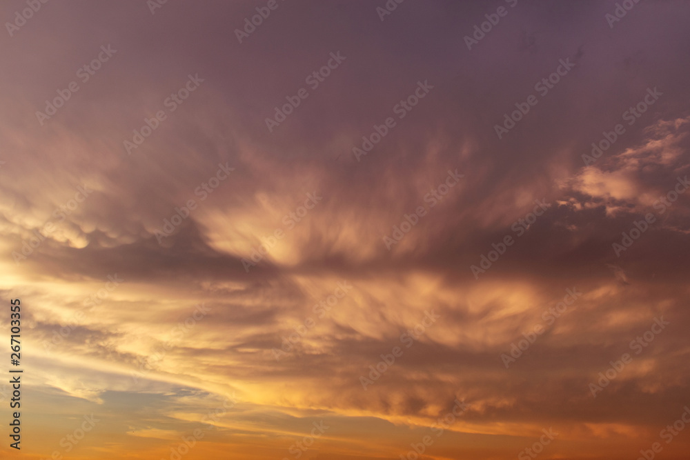 Cloud sky evening sundown background
