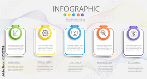 Design Business template  infographic chart element with place date for presentations,Vector EPS10.
