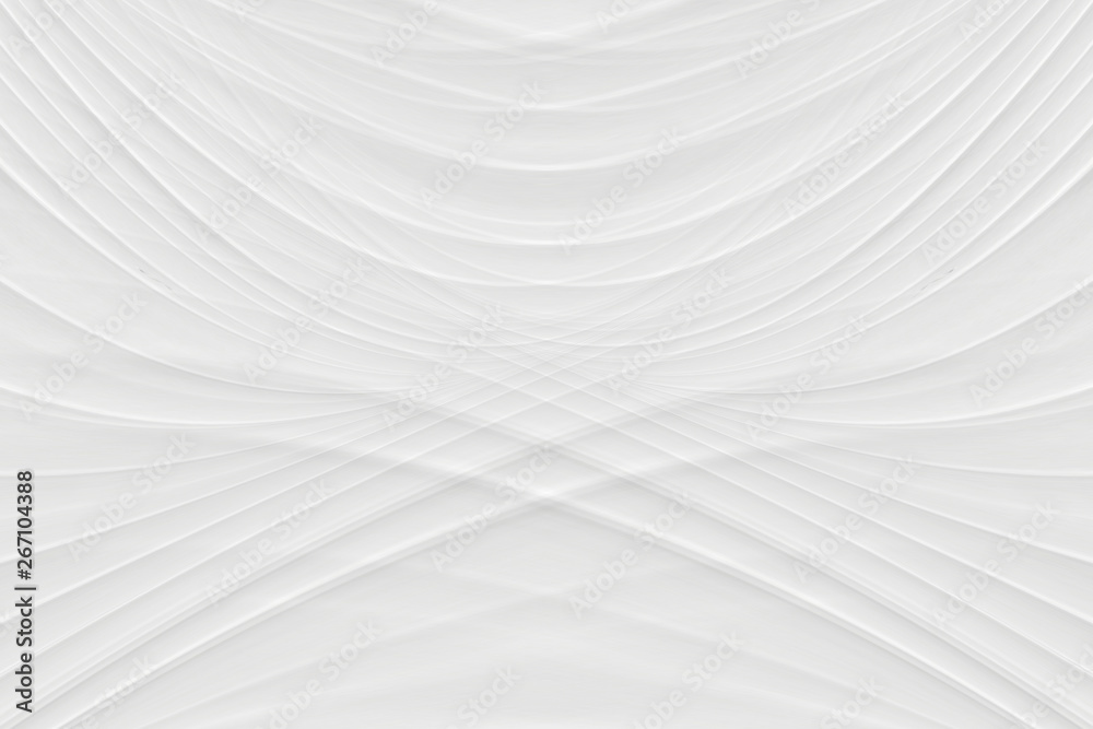 White background 3 d with elements of waves in a fantastic abstract design, the texture of the lines in a modern style for wallpaper. Light gray template for wedding ceremony or business presentation. White background 3 d with elements of waves in a fantastic abstract design, the texture of the lines in a modern style for wallpaper. Light gray template for wedding ceremony or business presentation.