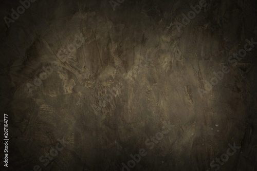 Background or wallpaper and texture of dark surface wall bare cement skim coat loft style for interior or exterior.