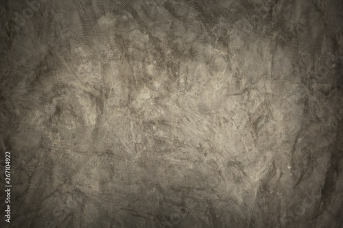 Background or wallpaper and texture of dark surface wall bare cement skim coat loft style for interior or exterior.